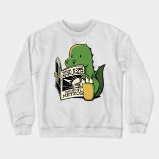 Dinosaur Meteor Jurassic News by Tobe Fonseca Crewneck Sweatshirt